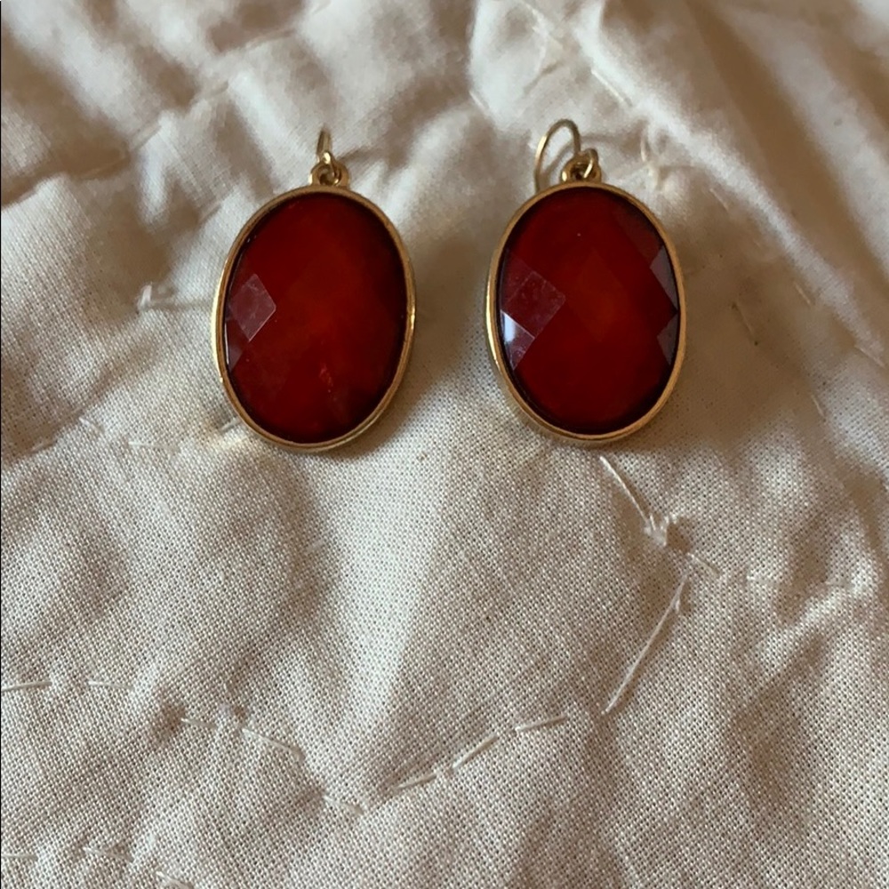 Red Dangle Earrings